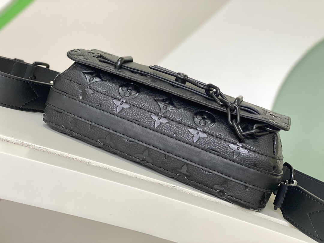 最高級ルイヴィトンスーパーコピー ルイヴィトンバッグコピー スティーマー・メッセンジャー ブラック M57307 レザー ブラック金具 - 画像 (7)