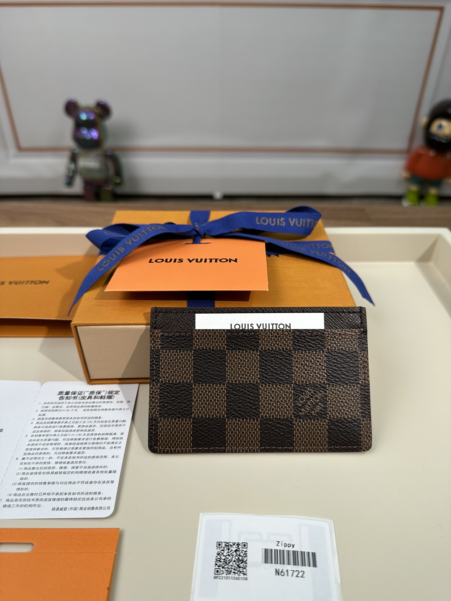 最高級ルイヴィトンスーパーコピー ルイヴィトンカードケースコピー カードケース ポルト カルト・サーンプル ブラウン N61722 ダミエ・キャンバス