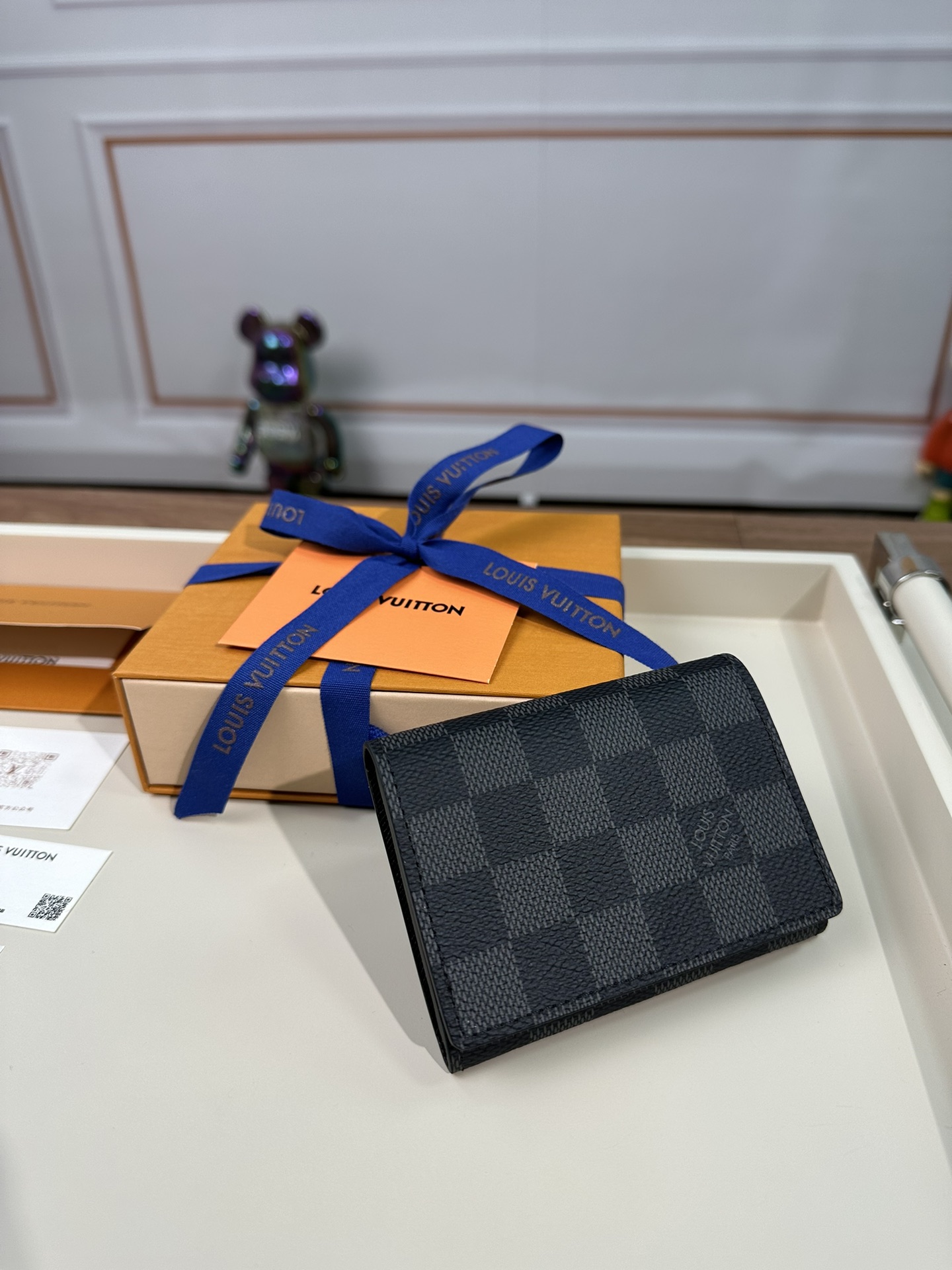 最高級ルイヴィトンスーパーコピー ルイヴィトンカードケースコピー カードケース アンヴェロップ・カルト ドゥ ヴィジット ブラック N63338 ダミエ・グラフィット キャンバス - 画像 (8)