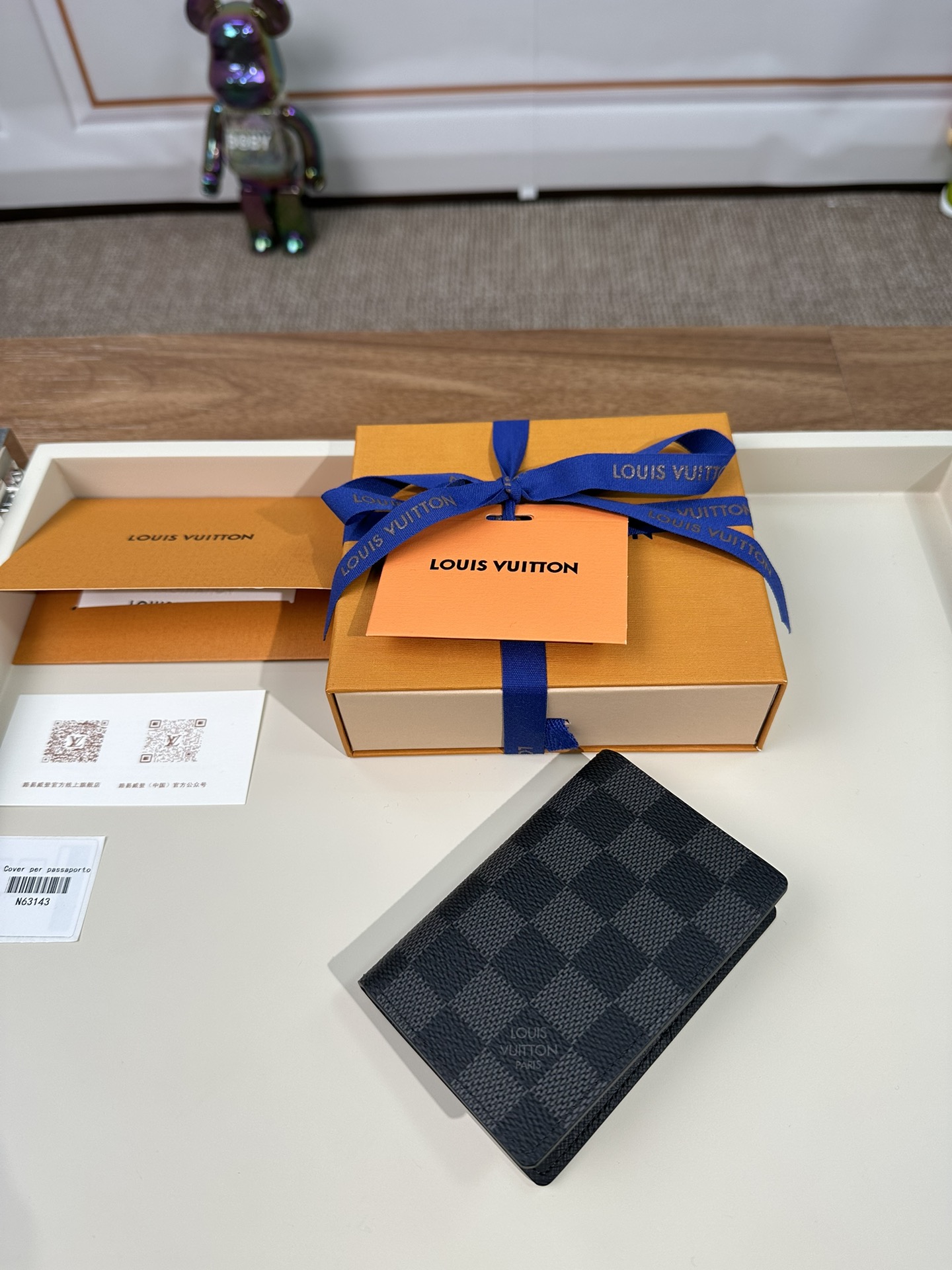 最高級ルイヴィトンスーパーコピー ルイヴィトンカードケースコピー カードケース オーガナイザー・ドゥ ポッシュ ブラック N63143 ダミエ・グラフィット キャンバス - 画像 (9)