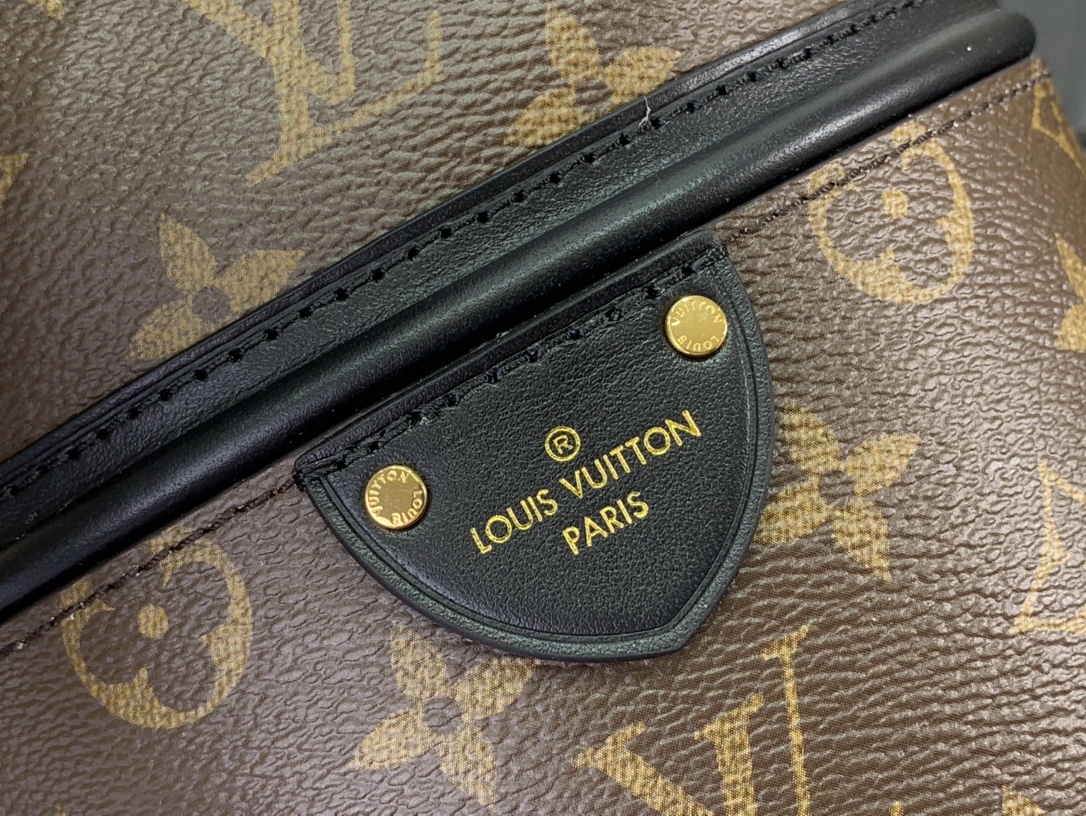 最高級ルイヴィトンスーパーコピー ルイヴィトンバッグコピー カノエ ダークブラウン M83480 モノグラム・キャンバス ゴールド金具 - 画像 (6)