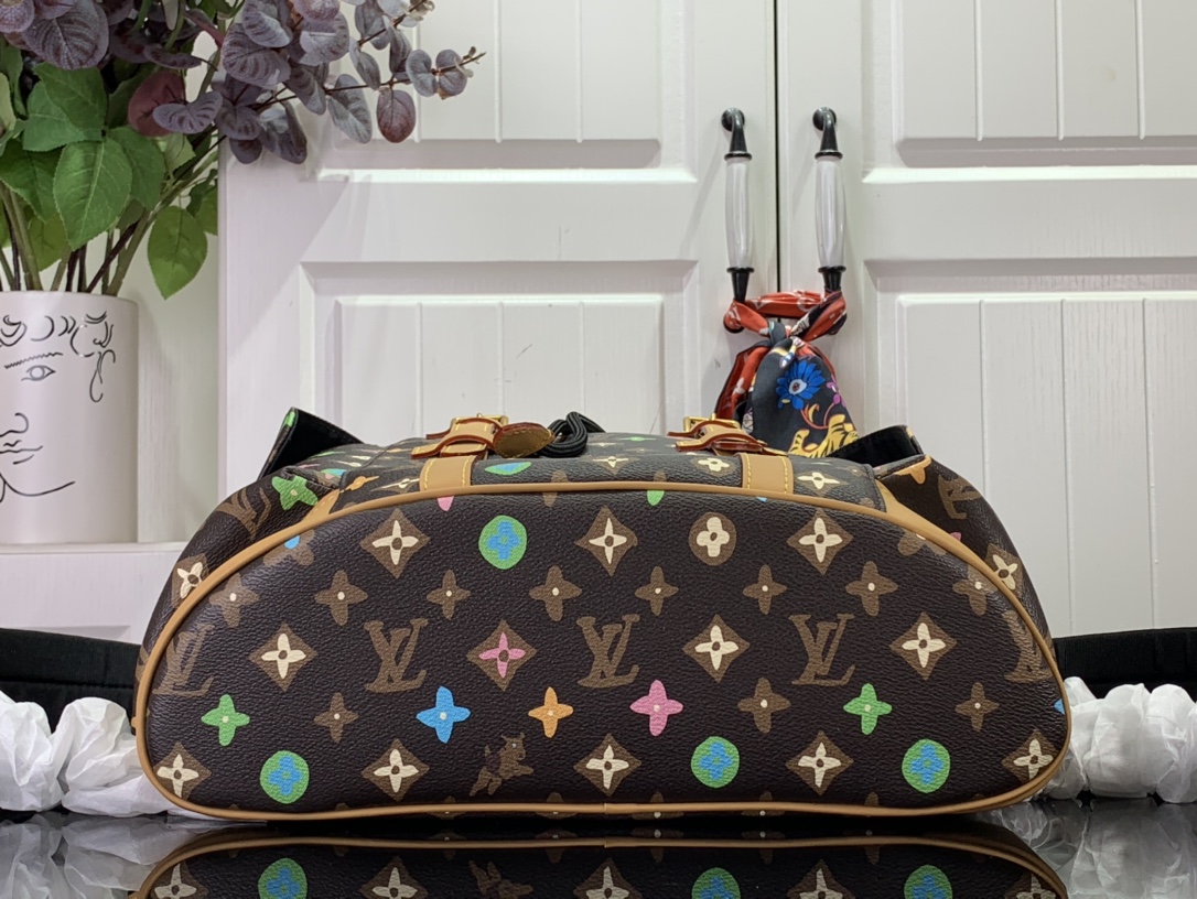 最高級ルイヴィトンスーパーコピー ルイヴィトンバッグコピー クリストファー MM チョコレート M25240 モノグラム・クラギー キャンバス ゴールド金具 - 画像 (7)