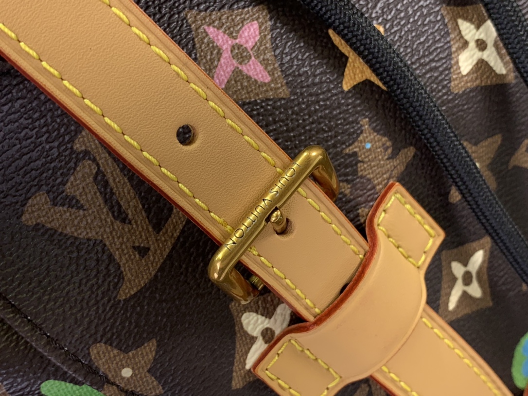 最高級ルイヴィトンスーパーコピー ルイヴィトンバッグコピー クリストファー MM チョコレート M25240 モノグラム・クラギー キャンバス ゴールド金具 - 画像 (5)