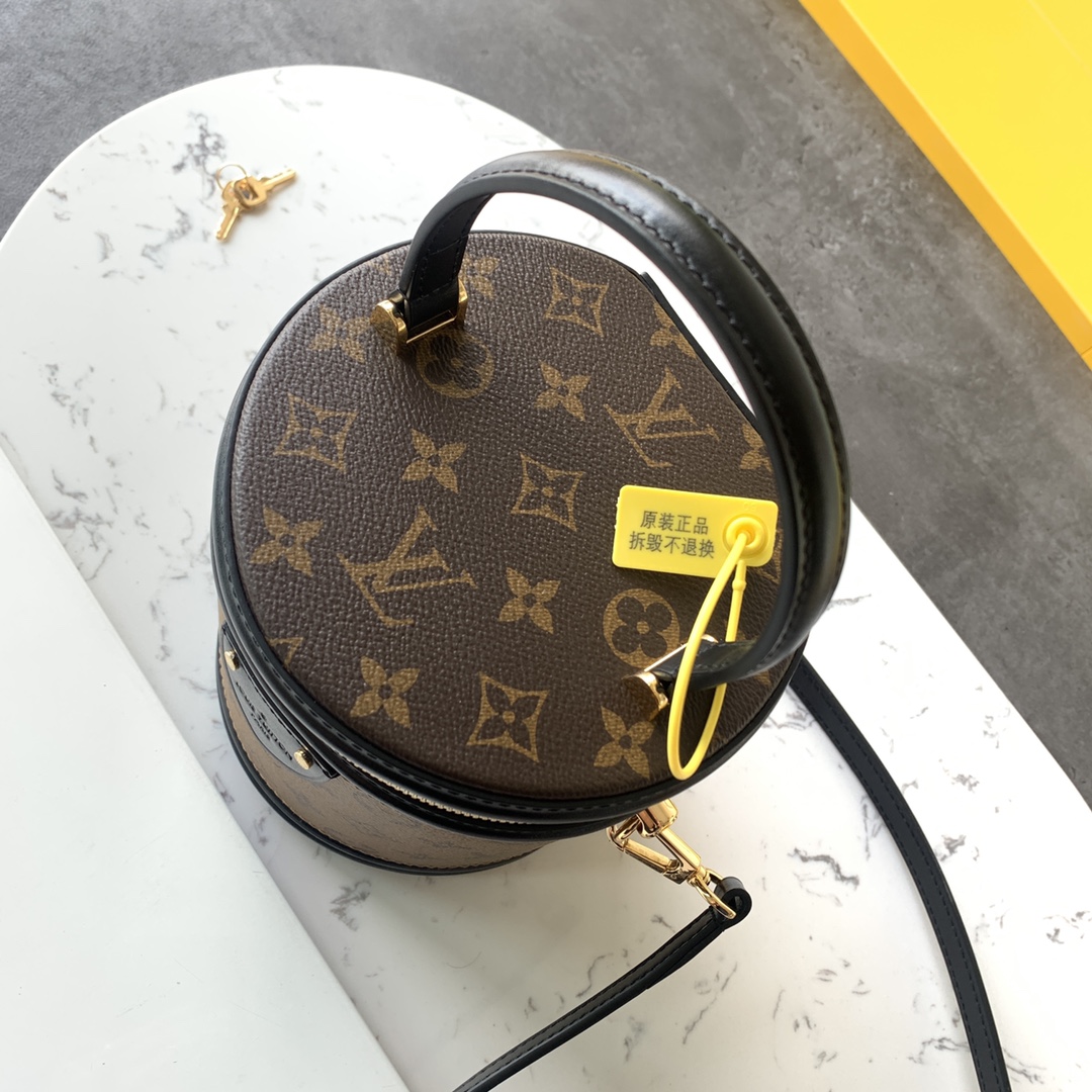 最高級ルイヴィトンスーパーコピー ルイヴィトン ハンドバッグ コピー カンヌ ブラウン M43986 モノグラム・キャンバス ゴールド金具 - 画像 (5)