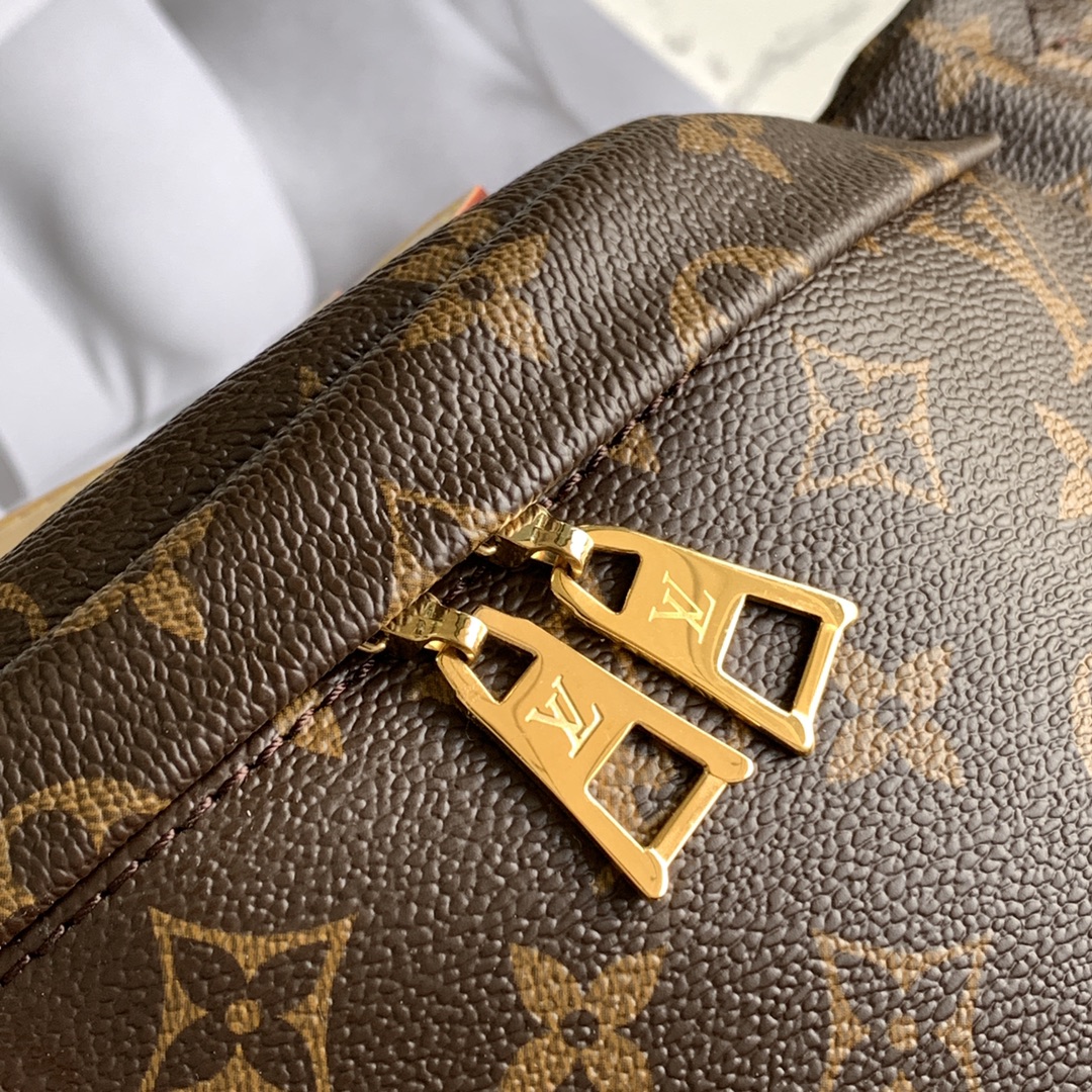 最高級ルイヴィトンスーパーコピー ルイヴィトン ウエストバッグ コピー LV メンズ ウエストポーチ ダークブラウン M43644 モノグラム・キャンバス ゴールド金具 - 画像 (6)