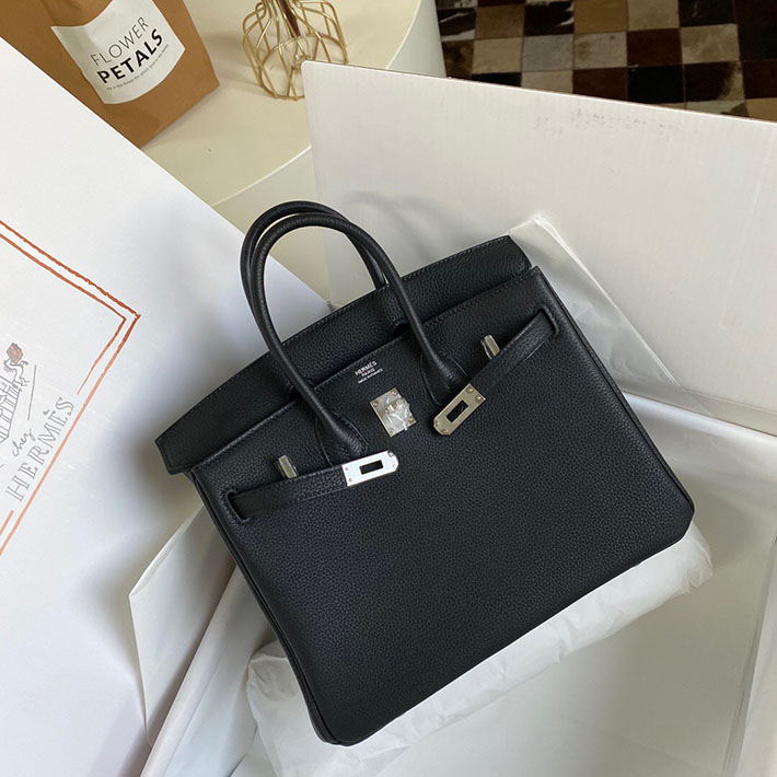 最高級HERMESスーパーコピー エルメスバーキン25コピー バーキン25 黒(ブラック) トゴ シルバー金具 新品 2024W1001 - 画像 (2)
