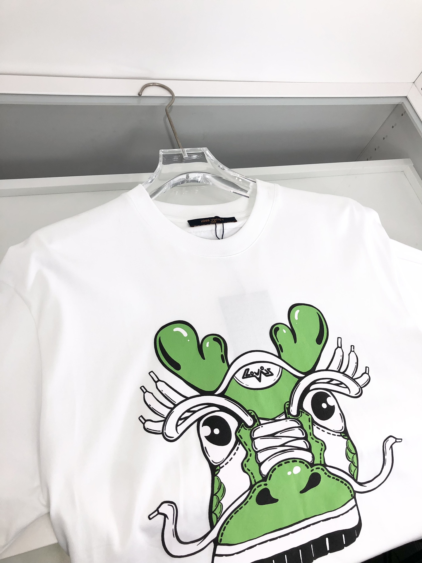 最高級ルイヴィトンスーパーコピー服 ルイヴィトンTシャツコピー ショートスリーブコットンTシャツ ホワイト 202405024 コットン 100% - 画像 (8)