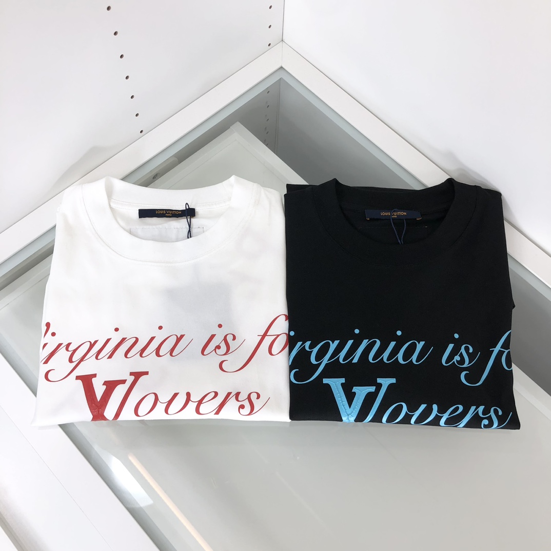 最高級ルイヴィトンスーパーコピー服 ルイヴィトンTシャツコピー Louis VuittonプリントTシャツ ホワイト 202405030 コットン 100% - 画像 (2)