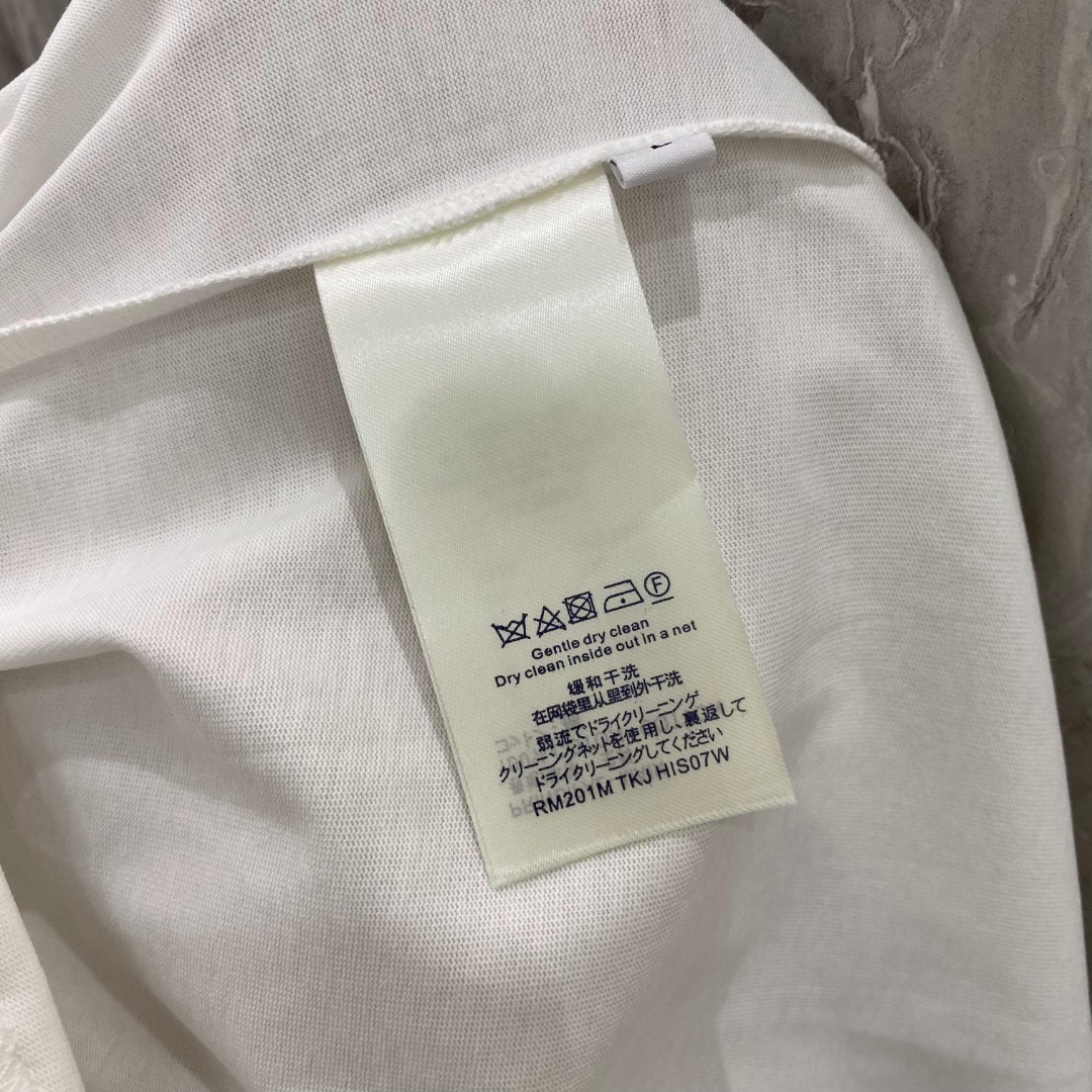 最高級ルイヴィトンスーパーコピー服 ルイヴィトンTシャツコピー ビーズエンブロイダードコットンTシャツ ホワイト 202405034 コットン 100% - 画像 (2)