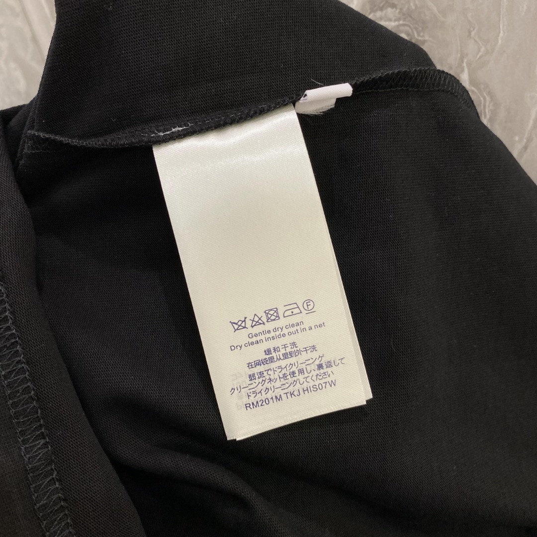 最高級ルイヴィトンスーパーコピー服 ルイヴィトンTシャツコピー ビーズエンブロイダードコットンTシャツ ブラック 202405035 コットン 100% - 画像 (2)