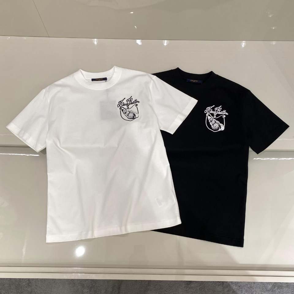 最高級ルイヴィトンスーパーコピー服 ルイヴィトンTシャツコピー 2024年春夏の新作 ホワイト ブラック 202405046 コットン 100% - 画像 (8)