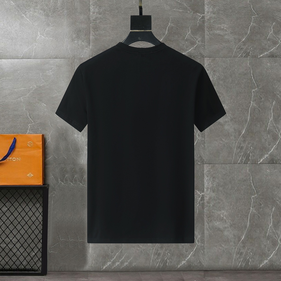 最高級ルイヴィトンスーパーコピー服 ルイヴィトンTシャツコピー Louis VuittonプリントTシャツ ホワイト ブラック 202405049 コットン 100% - 画像 (7)