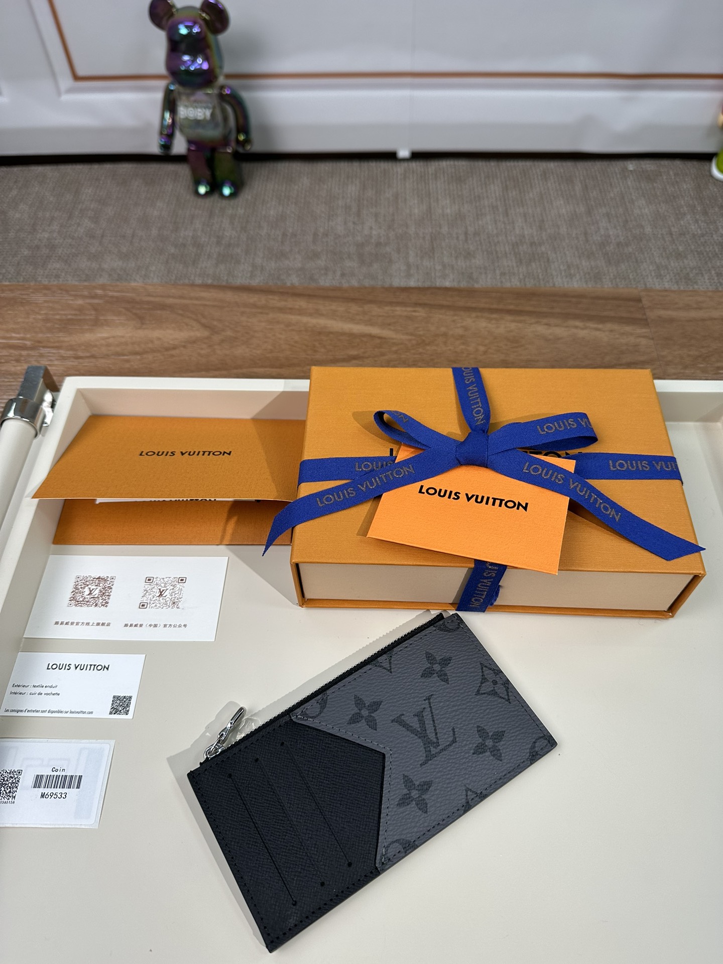 最高級ルイヴィトンスーパーコピー ルイヴィトンカードケースコピー コインカード・ホルダー ブラック M69533 モノグラム・エクリプス キャンバス - 画像 (9)
