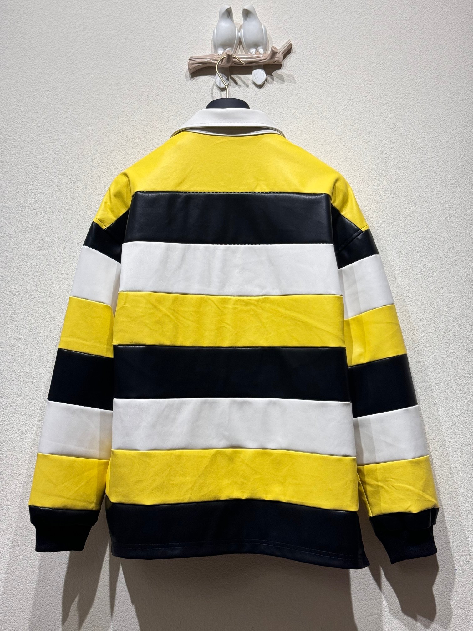 最高級ルイヴィトンスーパーコピー服 ルイヴィトンポロシャツコピー ロングスリーブレザーインターシャラグビーポロ 羊革 100% 202405070 - 画像 (6)