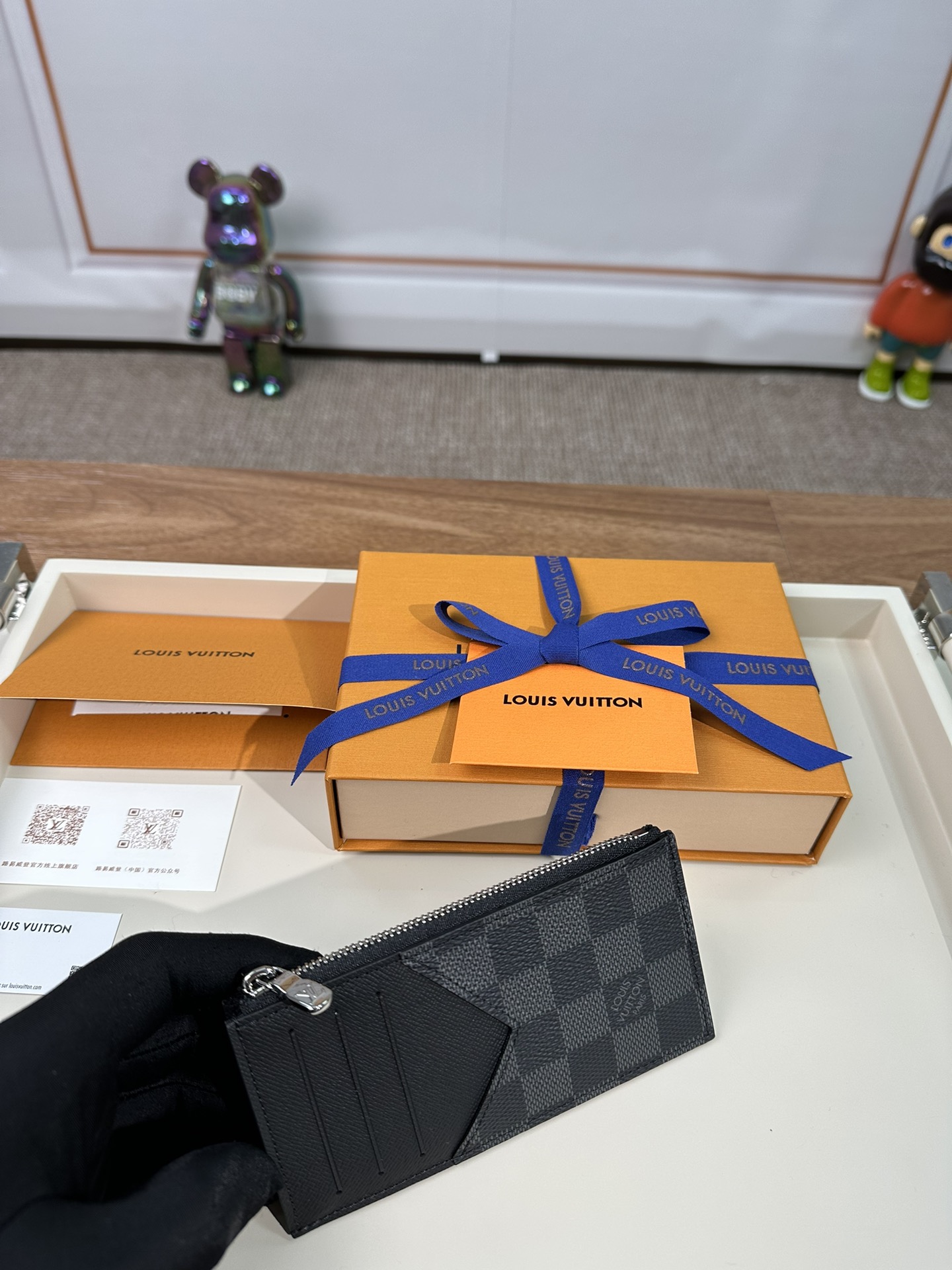 最高級ルイヴィトンスーパーコピー ルイヴィトンカードケースコピー コインカード・ホルダー ブラック N64038 ダミエ・グラフィット キャンバス - 画像 (7)