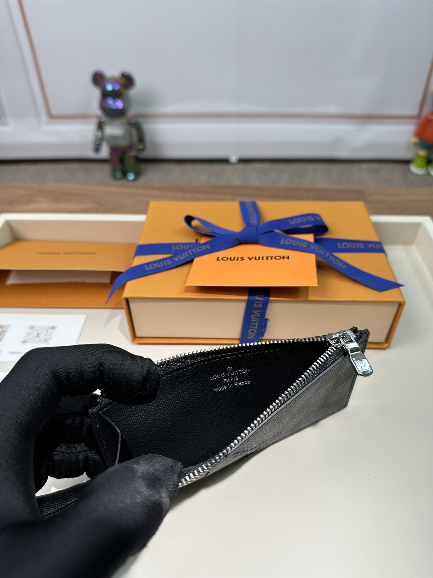 最高級ルイヴィトンスーパーコピー ルイヴィトンカードケースコピー コインカード・ホルダー ブラック N64038 ダミエ・グラフィット キャンバス - 画像 (4)