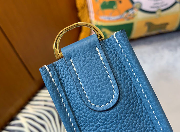 最高級HERMESスーパーコピー エルメスエヴリン29/PMコピー エヴリン3 29/PM ブルージーン トリヨン ゴールド金具 新品 2024W1079 - 画像 (6)
