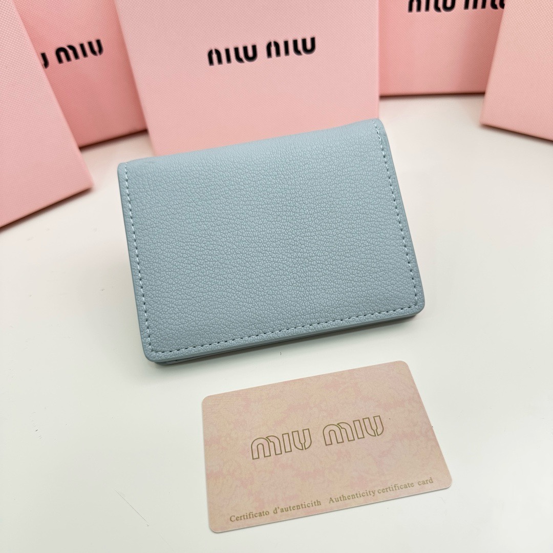最高級MiuMiuスーパーコピー ミュウミュウ財布コピー ソフティパデッドレザー 折り財布 ライトブルー 5MV204_2DT7_F0637 レザー - 画像 (8)