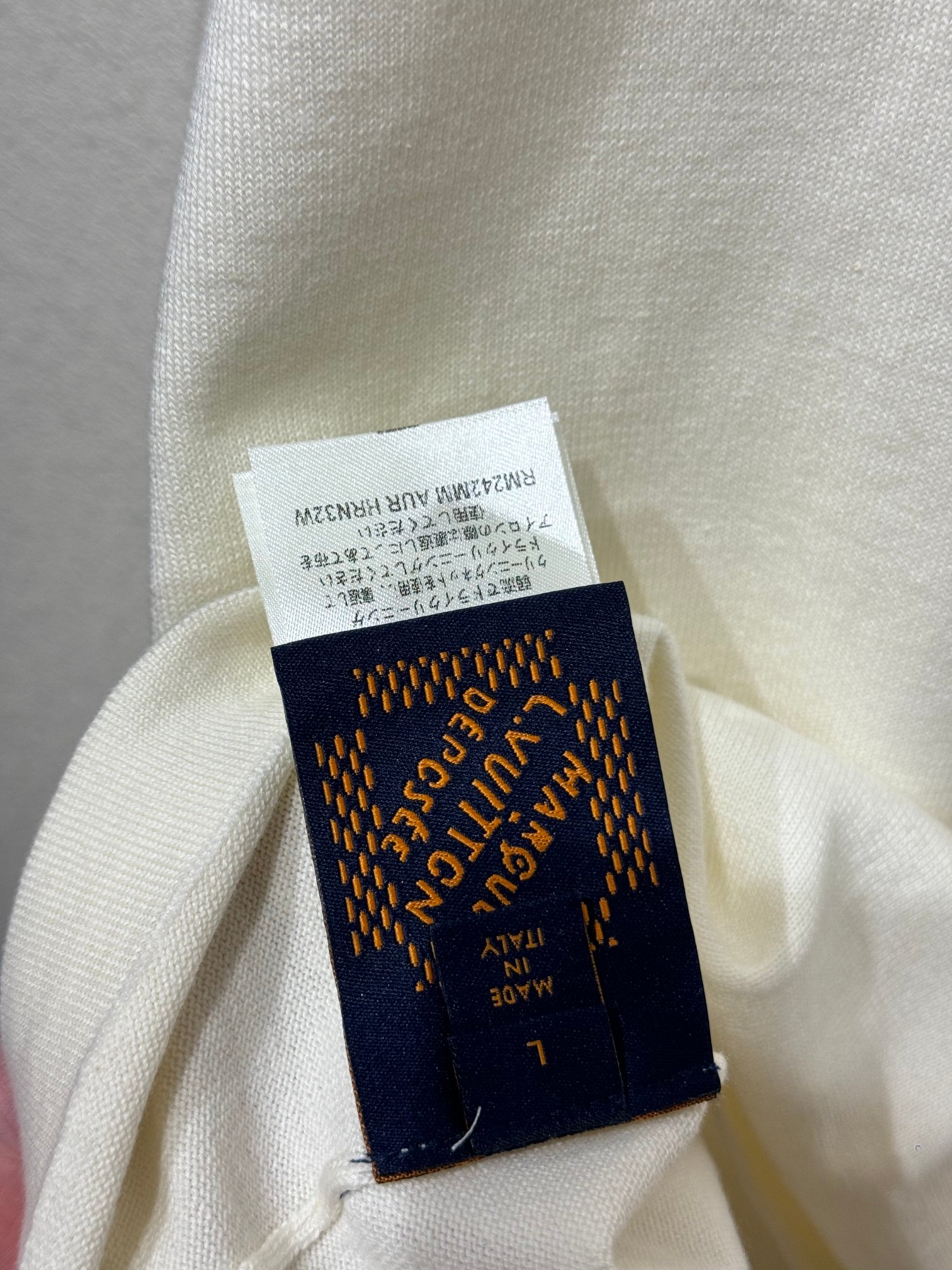 最高級ルイヴィトンスーパーコピー服 ルイヴィトンTシャツコピー インサイドアウトTシャツ コットン100% ホワイト 202405096 - 画像 (2)