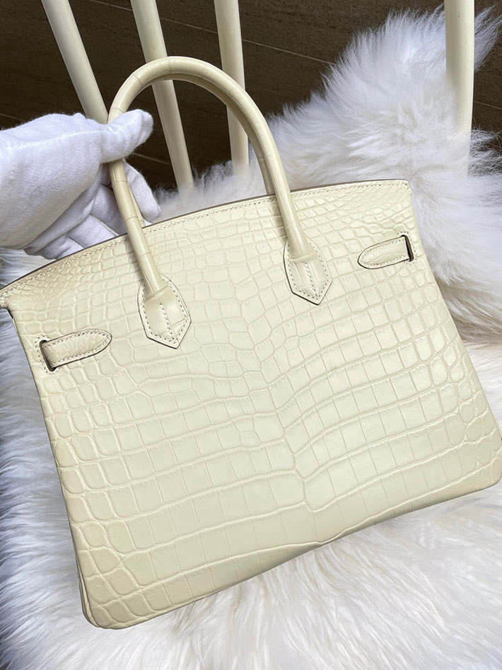 最高級HERMESスーパーコピー エルメスバーキン30コピー バーキン30cm クロコダイル ニロティカスマット ベトン ゴールド金具 新品 2024W1097 - 画像 (10)
