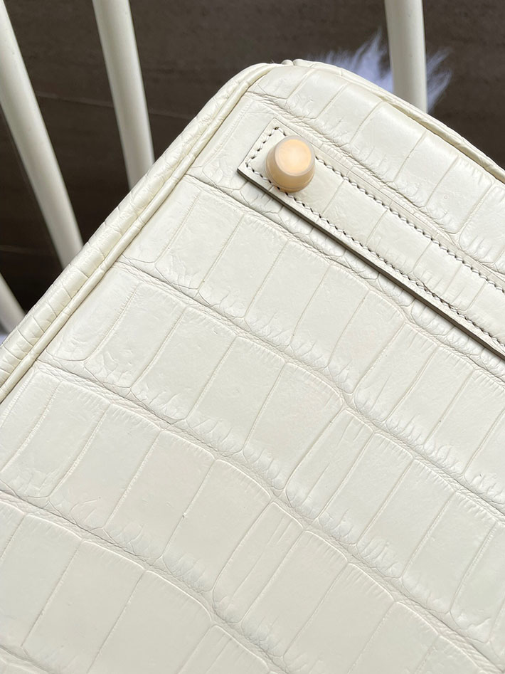 最高級HERMESスーパーコピー エルメスバーキン30コピー バーキン30cm クロコダイル ニロティカスマット ベトン ゴールド金具 新品 2024W1097 - 画像 (7)