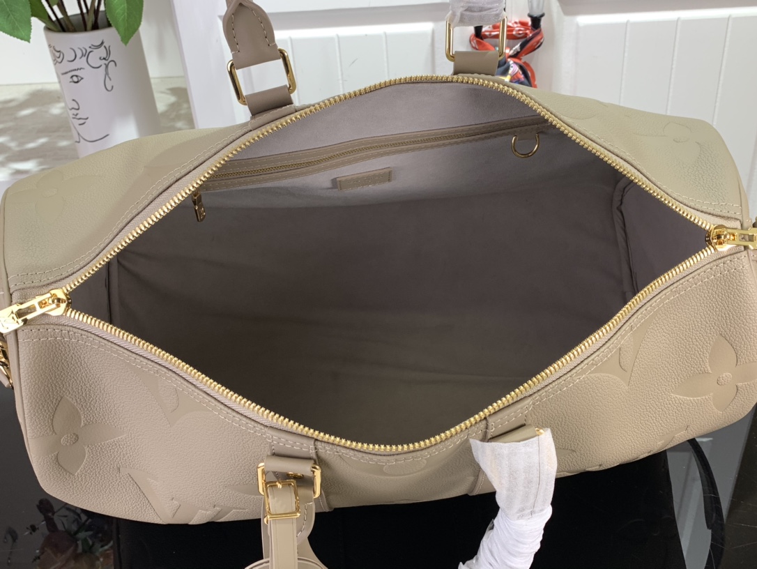 最高級ルイヴィトンスーパーコピー ルイヴィトン ボストンバッグ 新品 キーポル・バンドリエール 45 トゥルトレール M46114 モノグラム・アンプラント ゴールド金具 - 画像 (3)