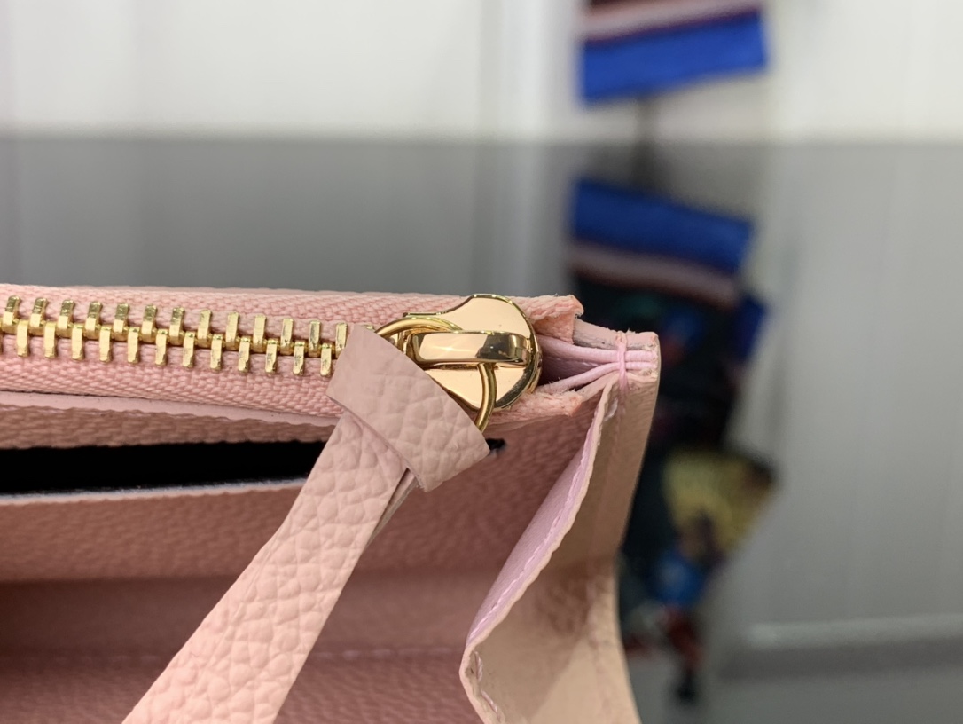 最高級ルイヴィトンスーパーコピー ルイヴィトン財布コピー ポルトモネ・ロザリ ローズバレリーヌ M41939 モノグラム・アンプラント レザー ゴールド金具 - 画像 (4)