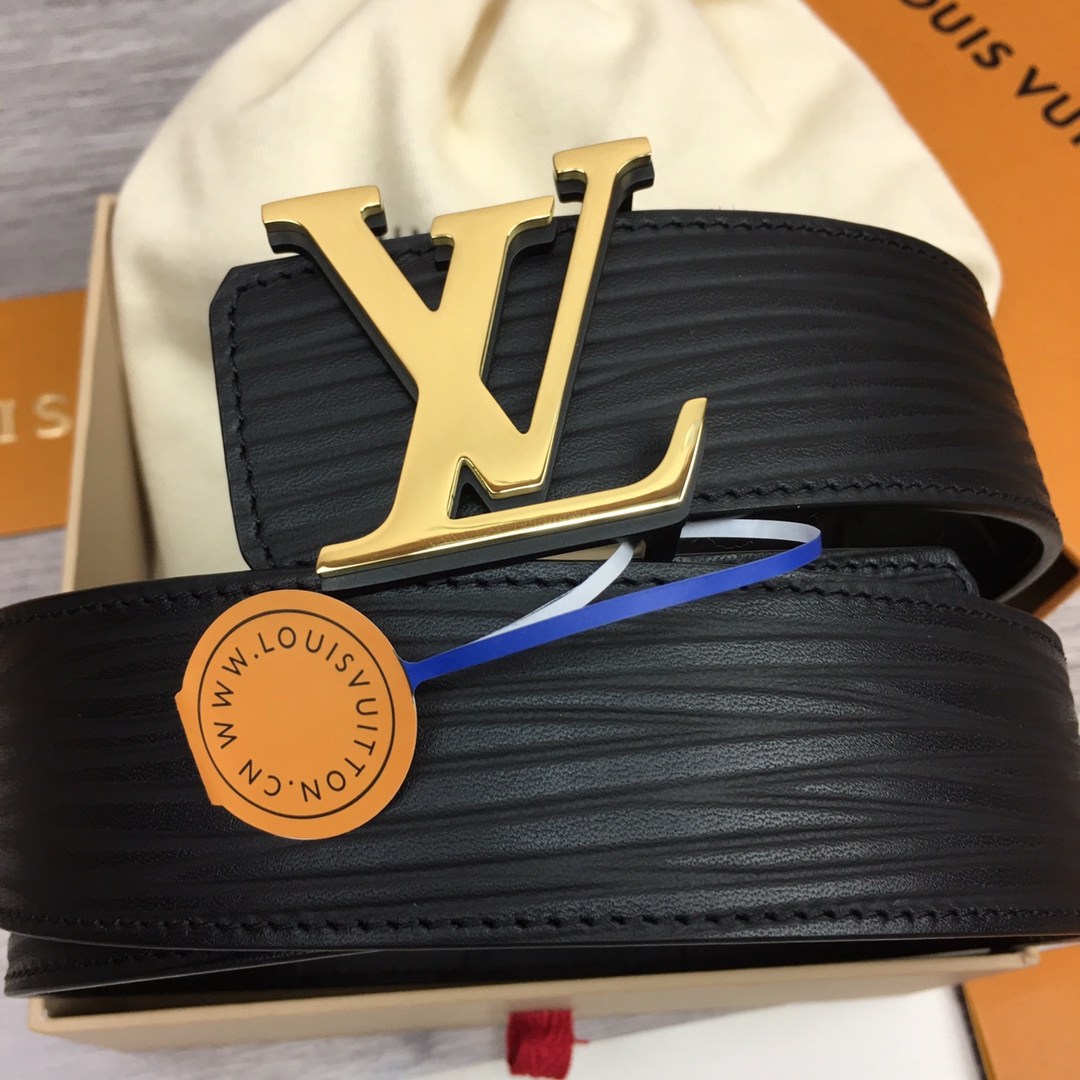 最高級ルイヴィトンスーパーコピー ルイヴィトンベルトコピー ベルト・LV イニシャル 40MM リバーシブル ブラック M8609U エピ ゴールド金具 - 画像 (9)