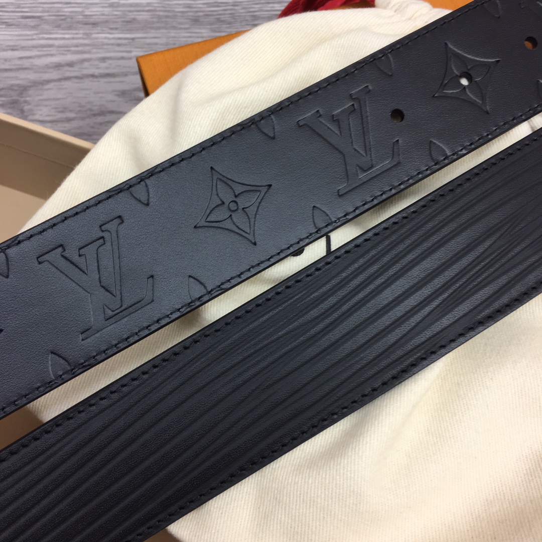 最高級ルイヴィトンスーパーコピー ルイヴィトンベルトコピー ベルト・LV イニシャル 40MM リバーシブル ブラック M8609U エピ ブラック金具 - 画像 (6)