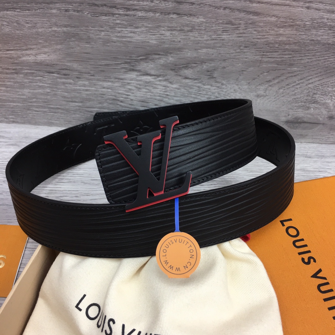 最高級ルイヴィトンスーパーコピー ルイヴィトンベルトコピー ベルト・LV イニシャル 40MM リバーシブル ブラック M8609U エピ ブラック金具 - 画像 (5)