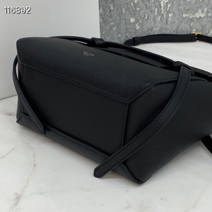 最高級セリーヌスーパーコピー セリーヌバッグコピー ナノ ベルトバッグ / グレインドカーフスキン ブラック 189003ZVA.38NO カーフスキン ゴールド金具 - 画像 (6)
