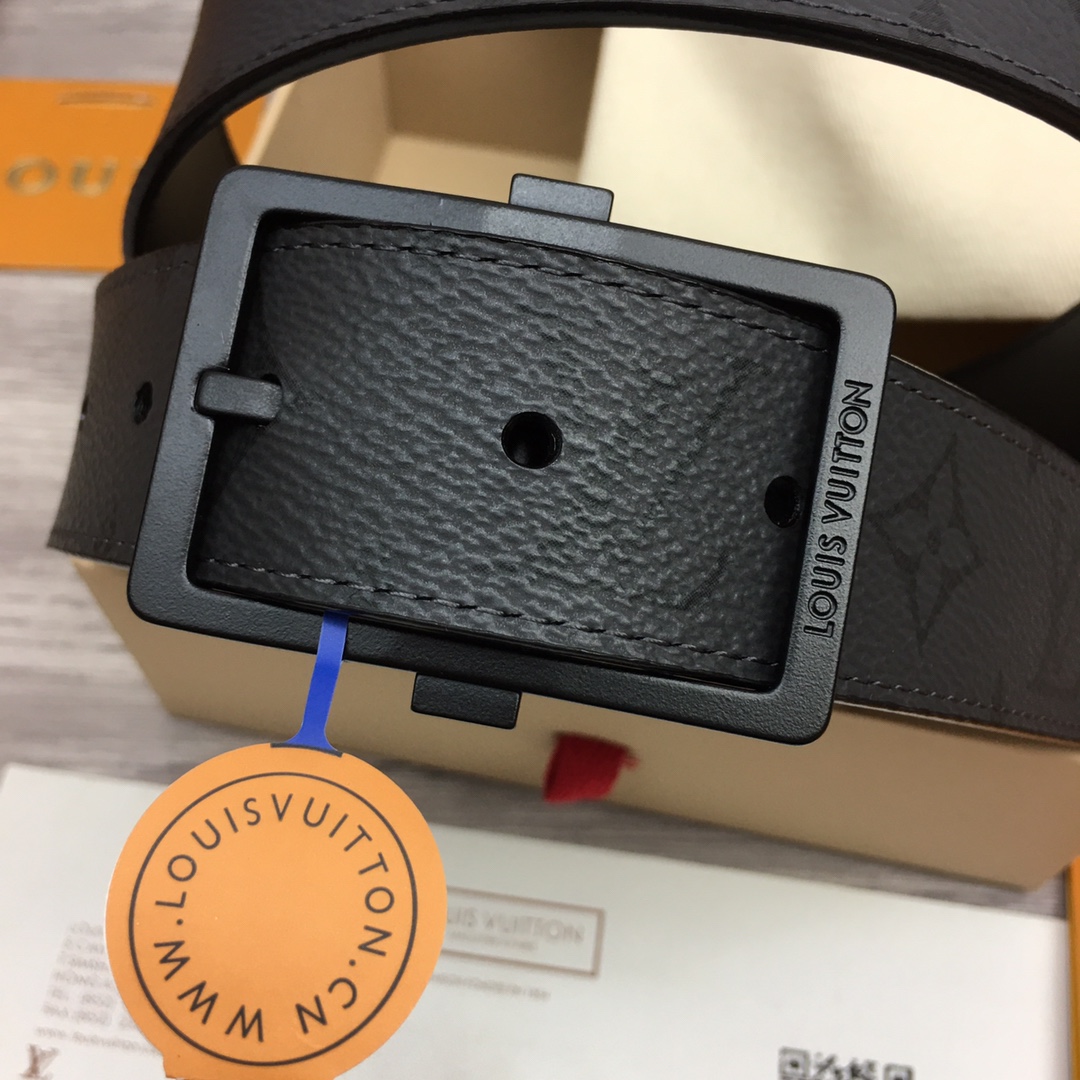 最高級ルイヴィトンスーパーコピー ルイヴィトンベルトコピー ベルト・サンジェルマン 35MM M8357S ブラック モノグラム・エクリプス キャンバス ブラック金具 202404537 - 画像 (9)