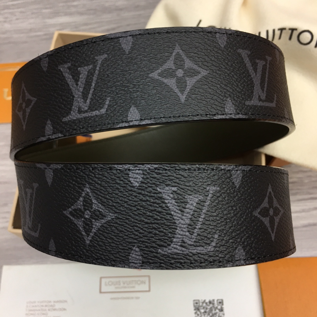 最高級ルイヴィトンスーパーコピー ルイヴィトンベルトコピー ベルト・LV オプティック 40MM リバーシブル M8505V ブラック キャンバス ゴールド金具 202404544 - 画像 (8)