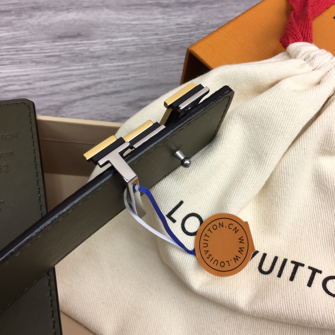 最高級ルイヴィトンスーパーコピー ルイヴィトンベルトコピー ベルト・LV オプティック 40MM リバーシブル M8505V ブラック キャンバス ゴールド金具 202404544 - 画像 (6)
