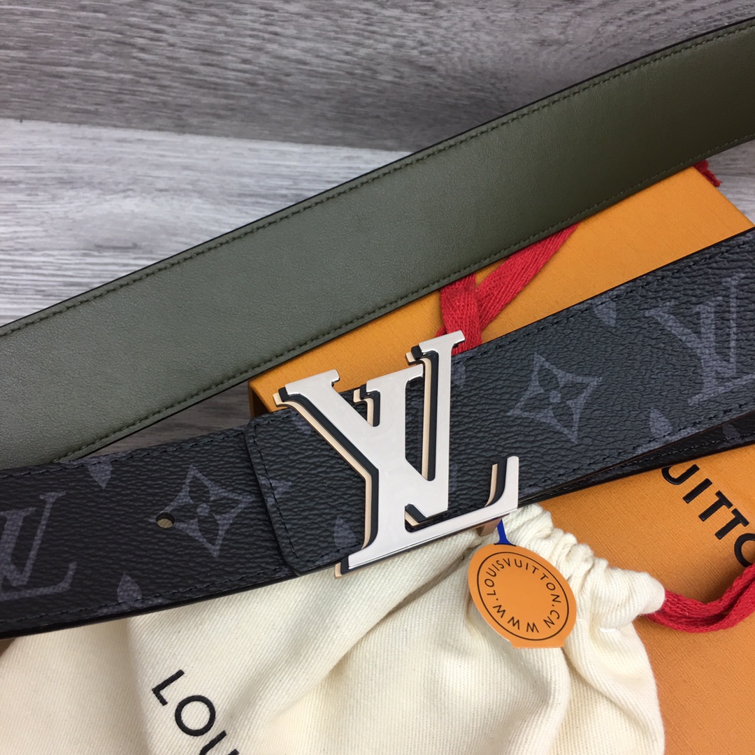 最高級ルイヴィトンスーパーコピー ルイヴィトンベルトコピー ベルト・LV オプティック 40MM リバーシブル M8505V ブラック キャンバス ゴールド金具 202404544 - 画像 (4)