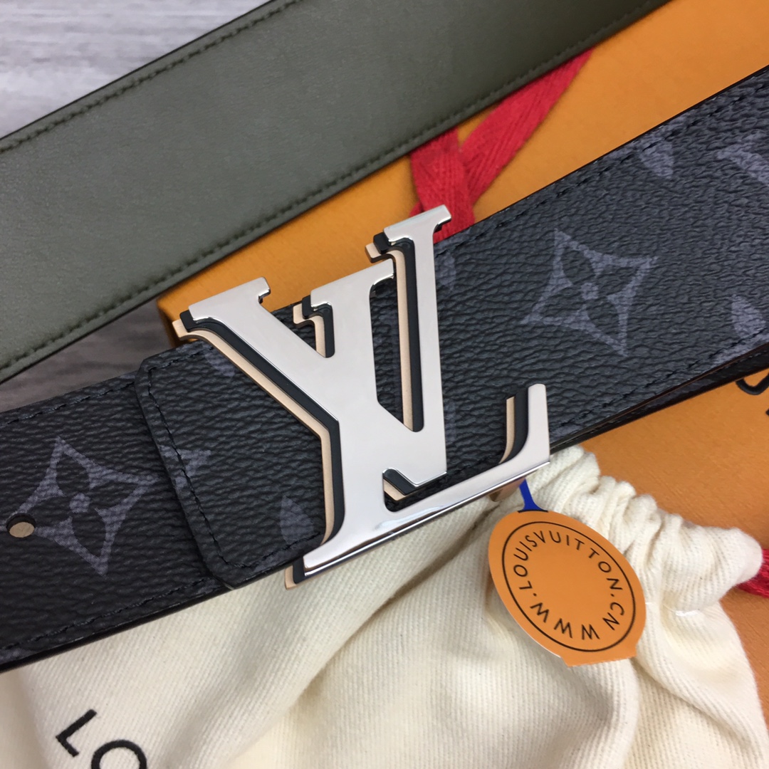 最高級ルイヴィトンスーパーコピー ルイヴィトンベルトコピー ベルト・LV オプティック 40MM リバーシブル M8505V ブラック キャンバス ゴールド金具 202404544 - 画像 (3)