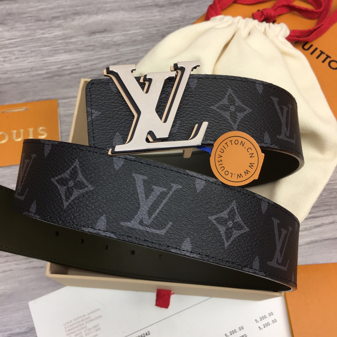 最高級ルイヴィトンスーパーコピー ルイヴィトンベルトコピー ベルト・LV オプティック 40MM リバーシブル M8505V ブラック キャンバス ゴールド金具 202404544 - 画像 (2)