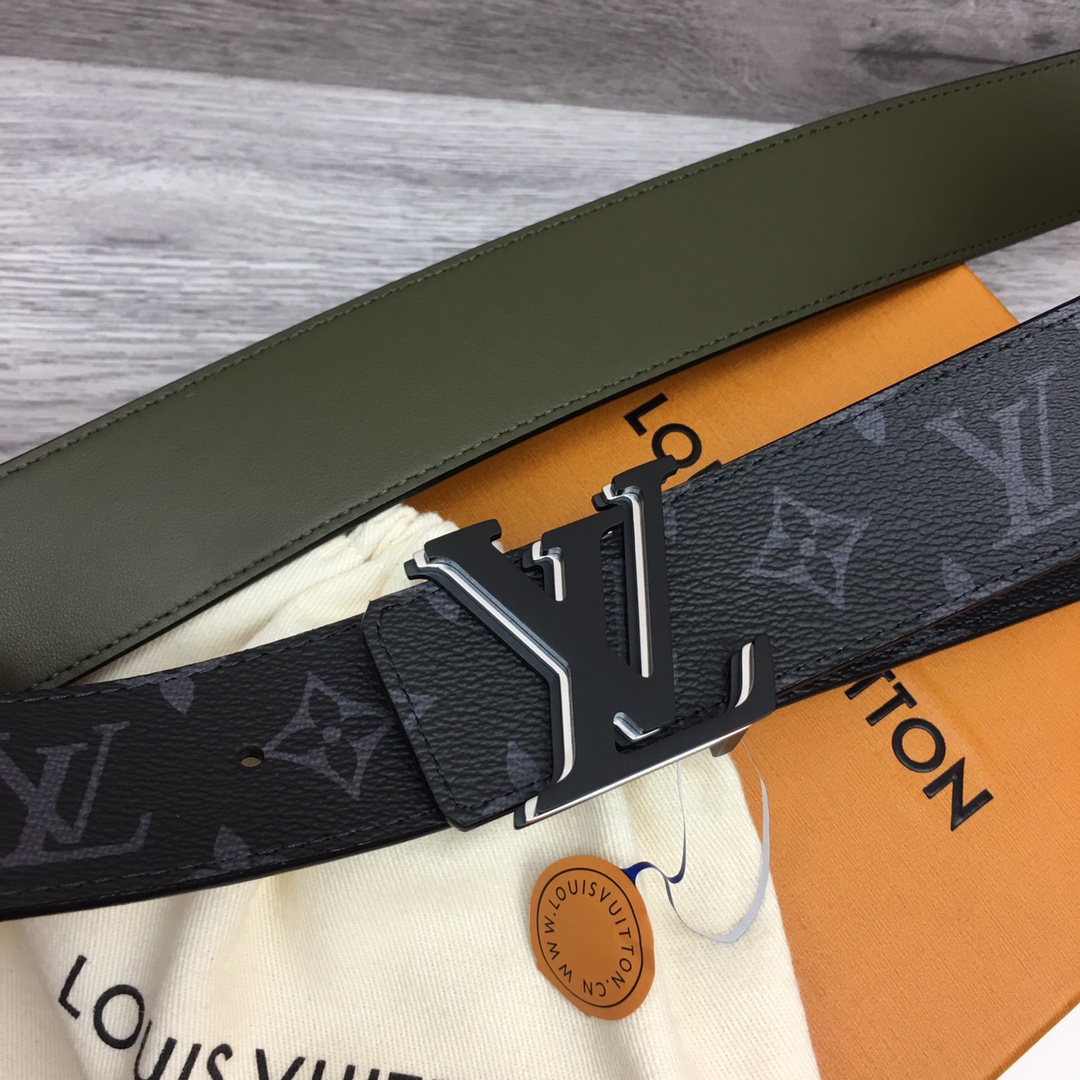 最高級ルイヴィトンスーパーコピー ルイヴィトンベルトコピー ベルト・LV オプティック 40MM リバーシブル M8505V ブラック キャンバス ブラック金具 202404545 - 画像 (5)
