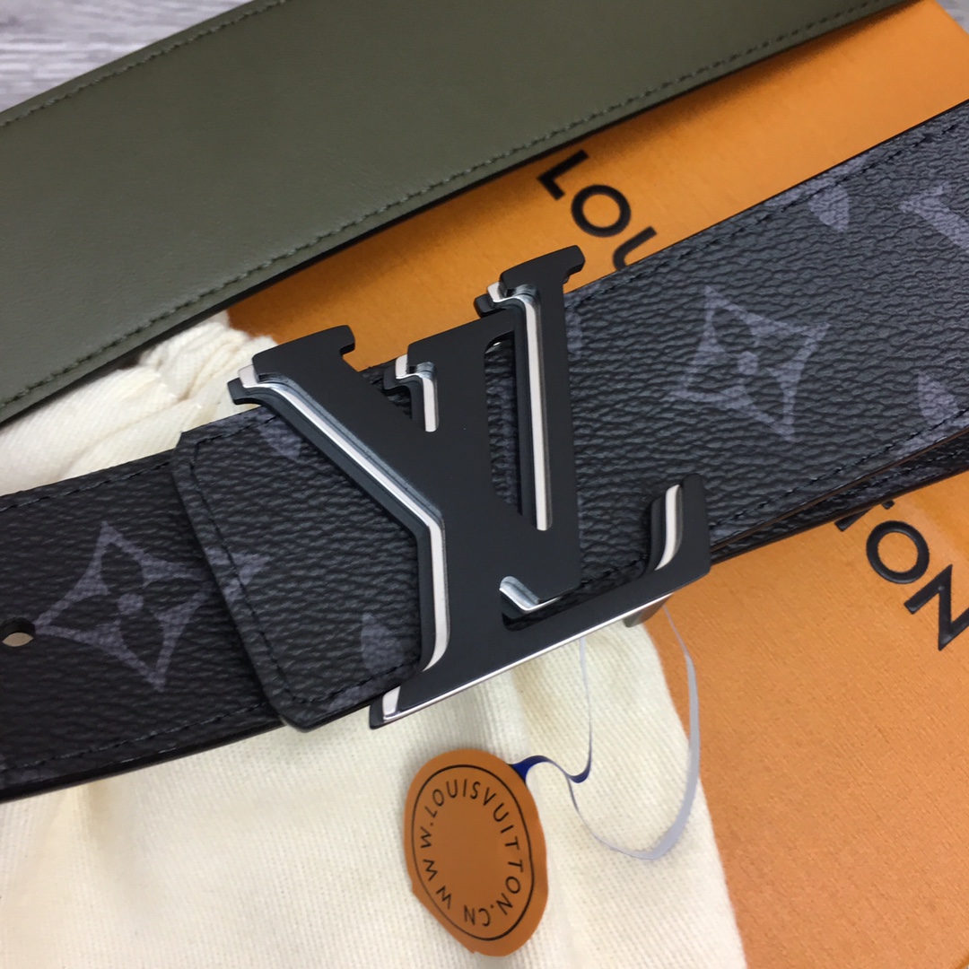 最高級ルイヴィトンスーパーコピー ルイヴィトンベルトコピー ベルト・LV オプティック 40MM リバーシブル M8505V ブラック キャンバス ブラック金具 202404545 - 画像 (4)