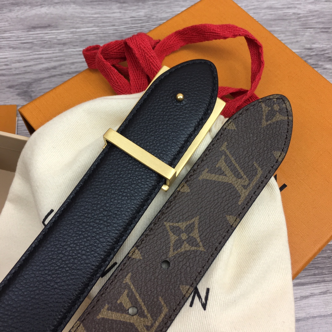 最高級ルイヴィトンスーパーコピー ルイヴィトンベルトコピー ベルト・LV イニシャル 35MM リバーシブル M8362Q モノグラム / ブラック キャンバス ゴールド金具 202404549 - 画像 (6)