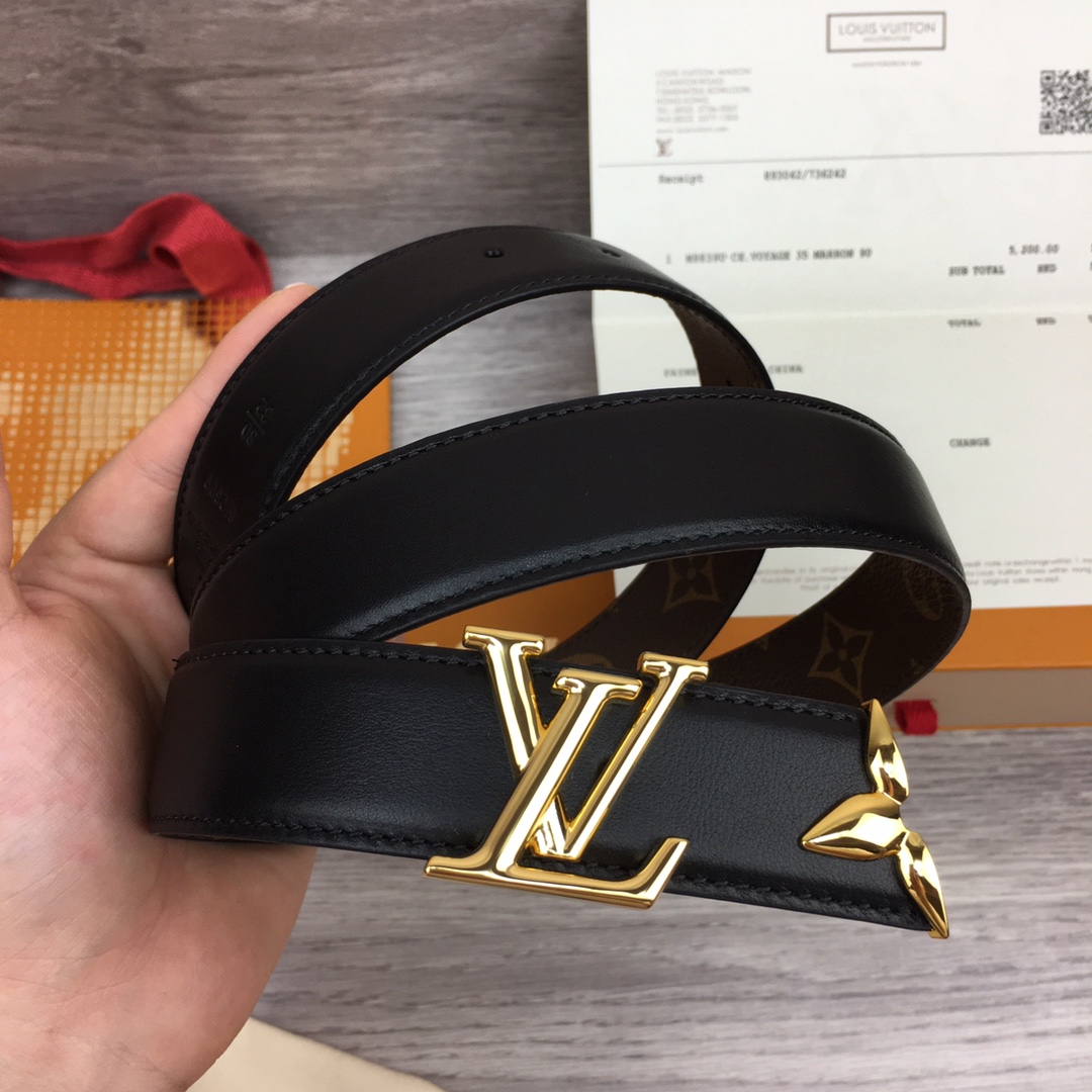 最高級ルイヴィトンスーパーコピー ルイヴィトンベルトコピー ベルト・プリティー LV 30MM リバーシブル M0699W モノグラム / ブラック モノグラム・キャンバス ゴールド金具 202404551 - 画像 (6)