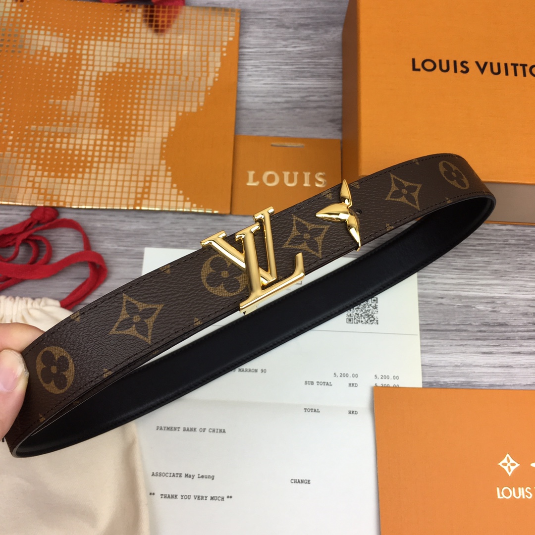 最高級ルイヴィトンスーパーコピー ルイヴィトンベルトコピー ベルト・プリティー LV 30MM リバーシブル M0699W モノグラム / ブラック モノグラム・キャンバス ゴールド金具 202404551 - 画像 (5)