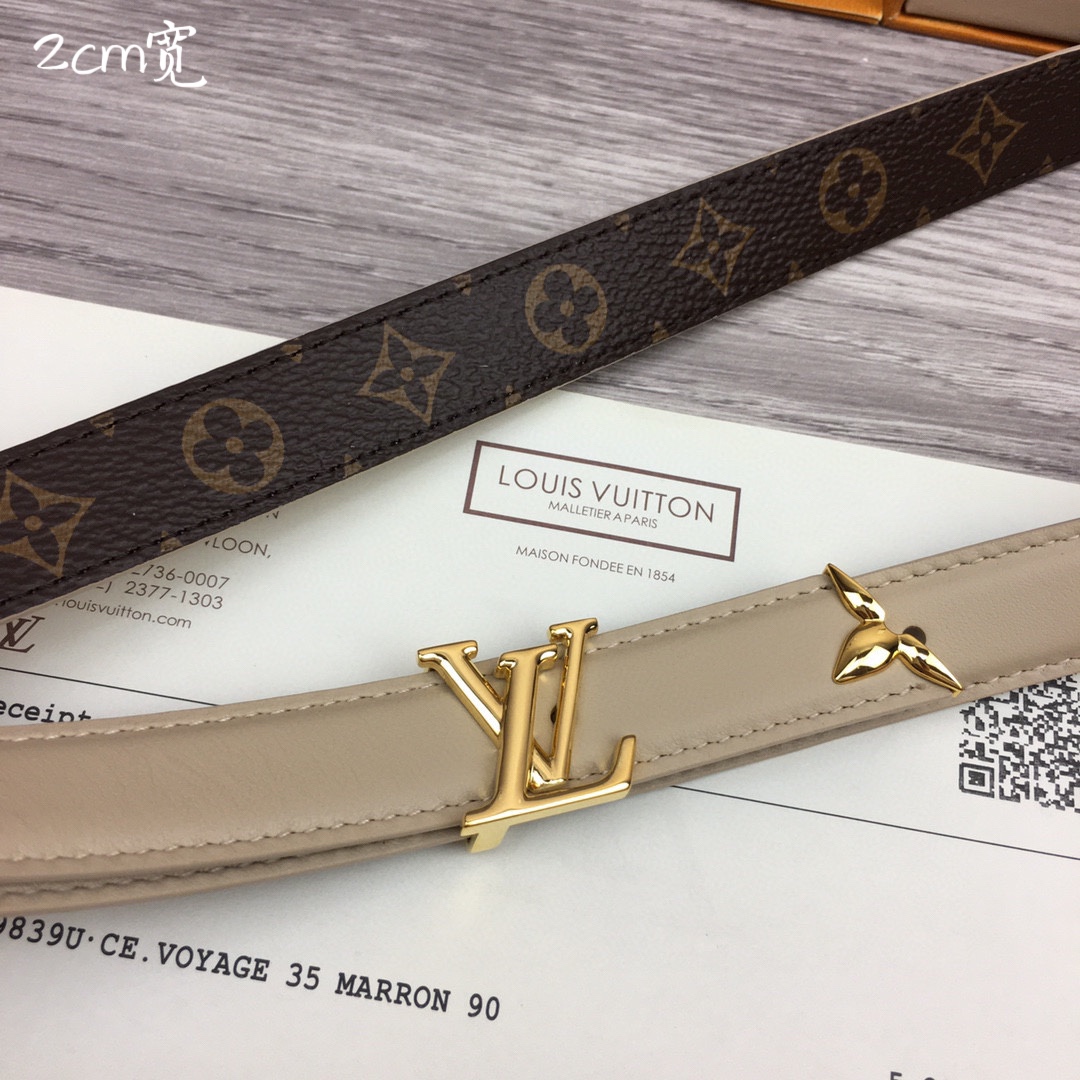 最高級ルイヴィトンスーパーコピー ルイヴィトンベルトコピー ベルト・プリティー LV 20MM リバーシブル M8234V モノグラム / クレーム モノグラム・キャンバス ゴールド金具 202404554 - 画像 (8)