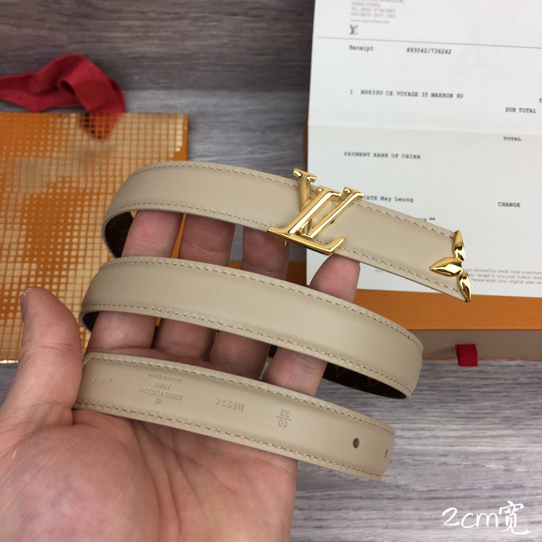 最高級ルイヴィトンスーパーコピー ルイヴィトンベルトコピー ベルト・プリティー LV 20MM リバーシブル M8234V モノグラム / クレーム モノグラム・キャンバス ゴールド金具 202404554 - 画像 (5)