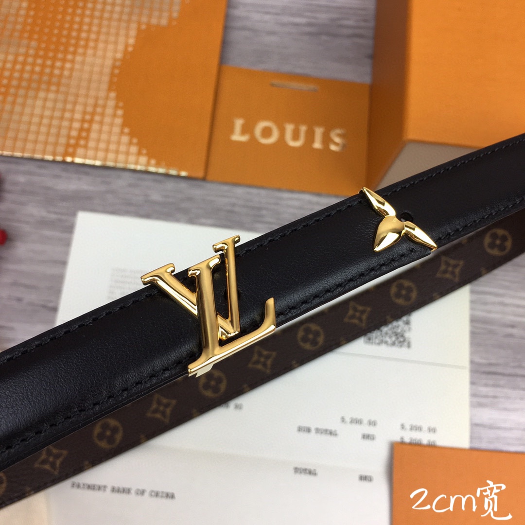 最高級ルイヴィトンスーパーコピー ルイヴィトンベルトコピー ベルト・プリティー LV 20MM リバーシブル M8232V モノグラム / ノワール モノグラム・キャンバス ゴールド金具 202404555 - 画像 (9)