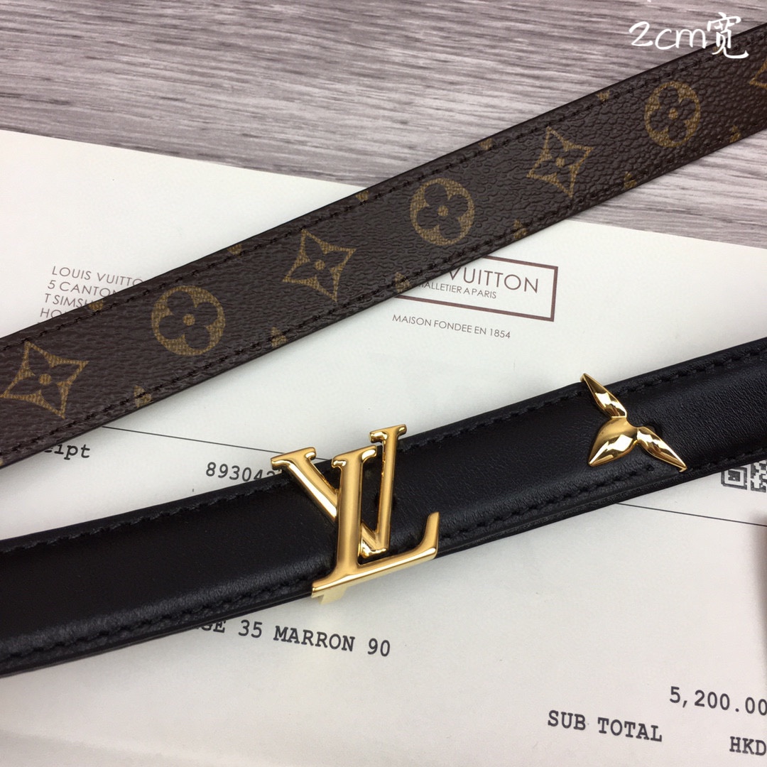 最高級ルイヴィトンスーパーコピー ルイヴィトンベルトコピー ベルト・プリティー LV 20MM リバーシブル M8232V モノグラム / ノワール モノグラム・キャンバス ゴールド金具 202404555 - 画像 (8)