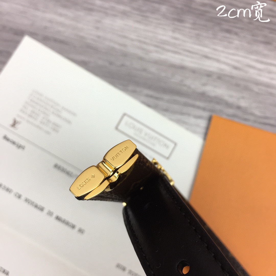 最高級ルイヴィトンスーパーコピー ルイヴィトンベルトコピー ベルト・プリティー LV 20MM リバーシブル M8232V モノグラム / ノワール モノグラム・キャンバス ゴールド金具 202404555 - 画像 (7)