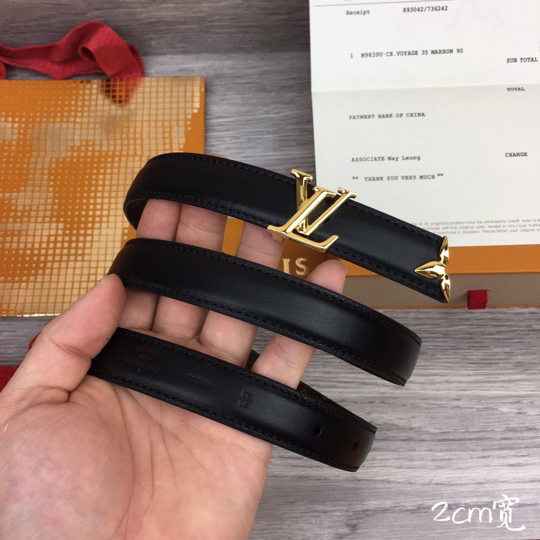 最高級ルイヴィトンスーパーコピー ルイヴィトンベルトコピー ベルト・プリティー LV 20MM リバーシブル M8232V モノグラム / ノワール モノグラム・キャンバス ゴールド金具 202404555 - 画像 (4)
