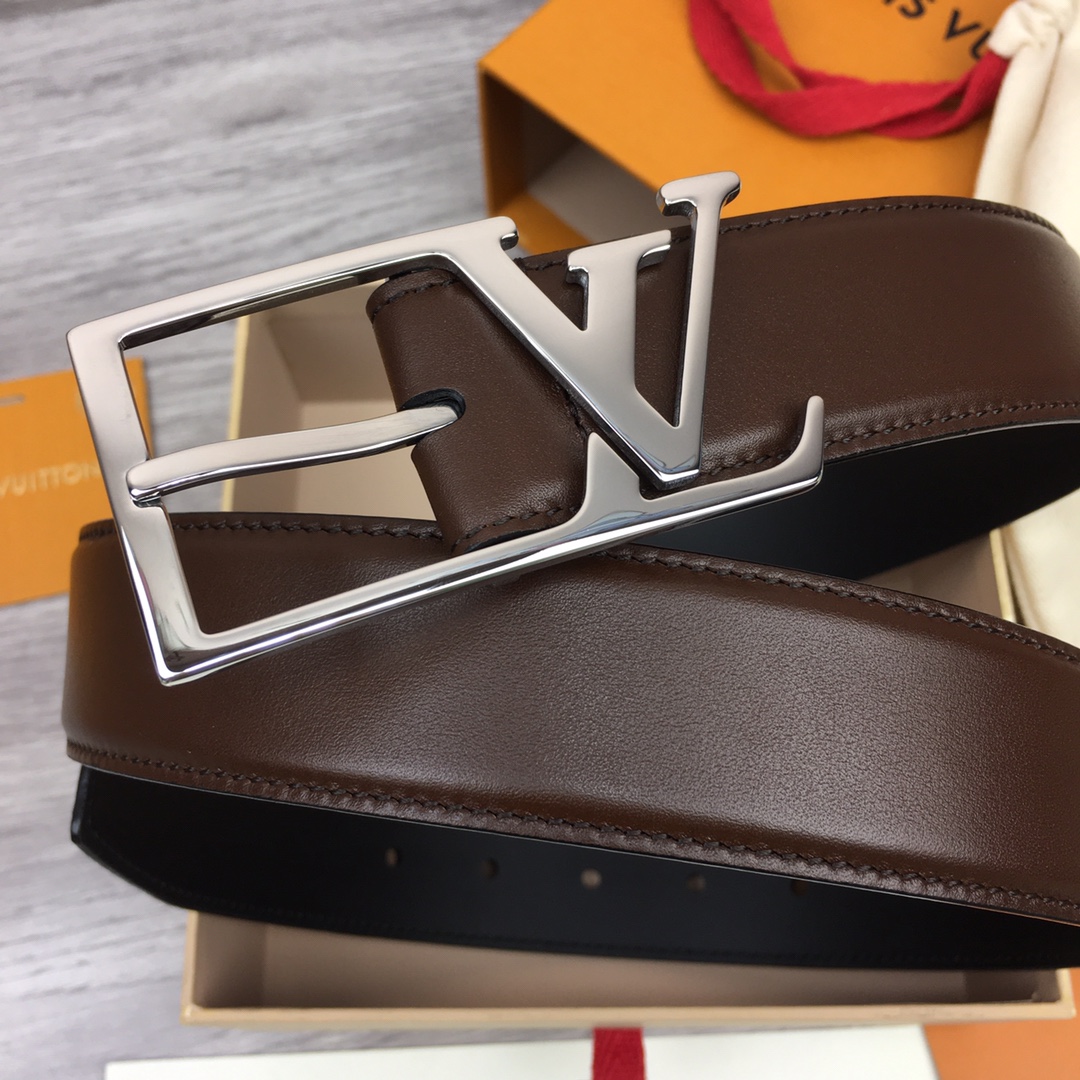 最高級ルイヴィトンスーパーコピー ルイヴィトンベルトコピー ベルト・LV スカイライン 35MM M8266Q ブラック ナッパレザー シルバー金具 202404564 - 画像 (9)