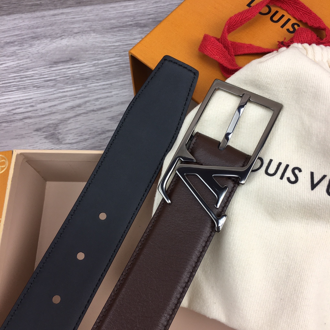 最高級ルイヴィトンスーパーコピー ルイヴィトンベルトコピー ベルト・LV スカイライン 35MM M8266Q キャラメル ナッパレザー シルバー金具 202404565 - 画像 (7)